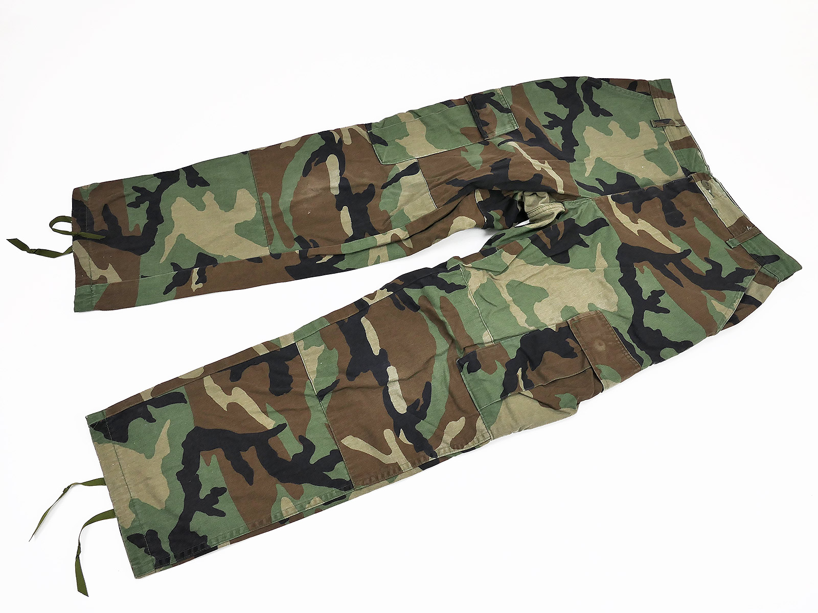 #18 US Army BDU Feldhose Combat Trousers Camouflage Woodland Tarnhose Small Short