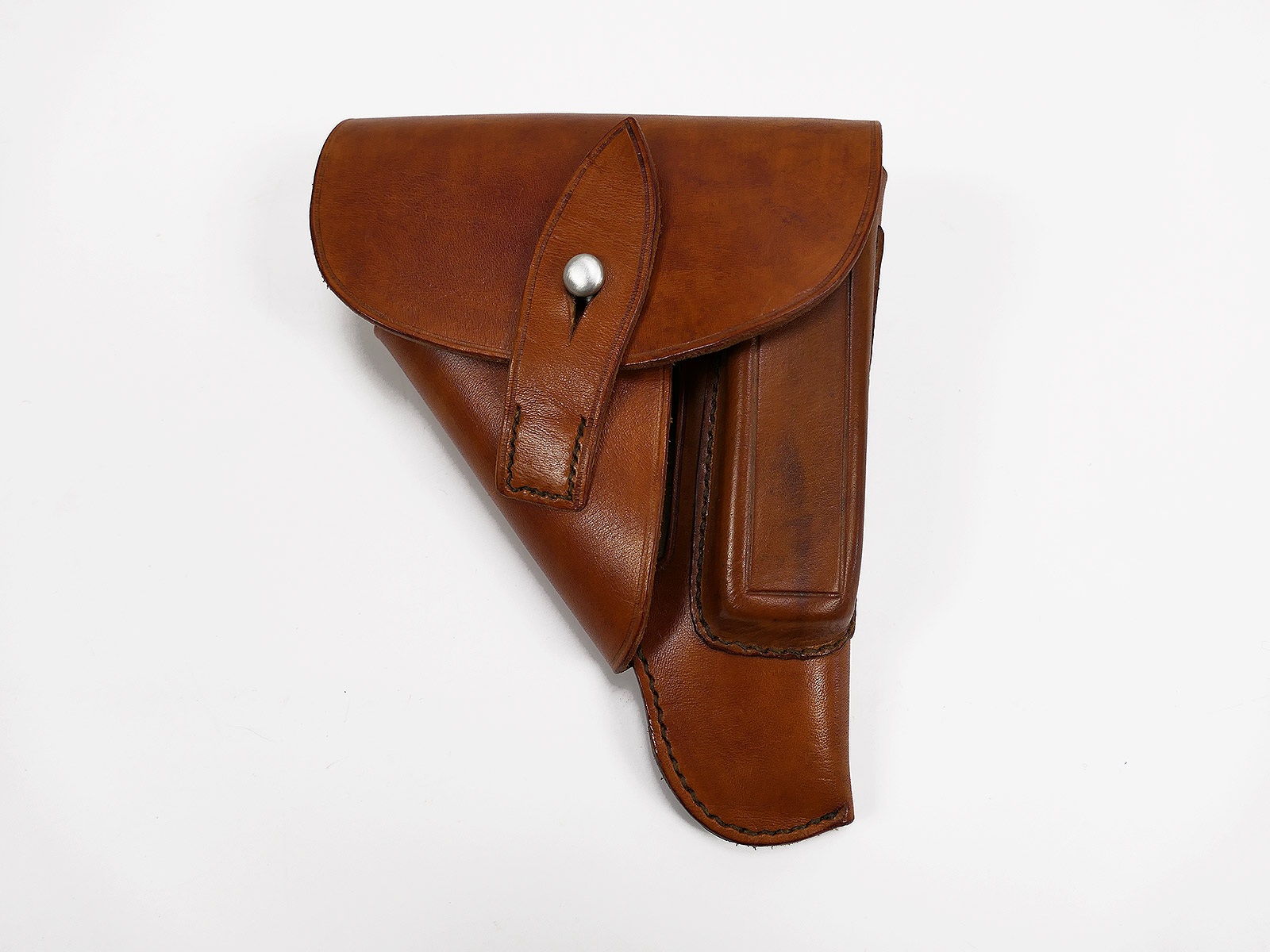 Wehrmacht / Luftwaffe Brauner Offiziers Lederholster / Pistolentasche für PPK Pistole *Handcrafted*