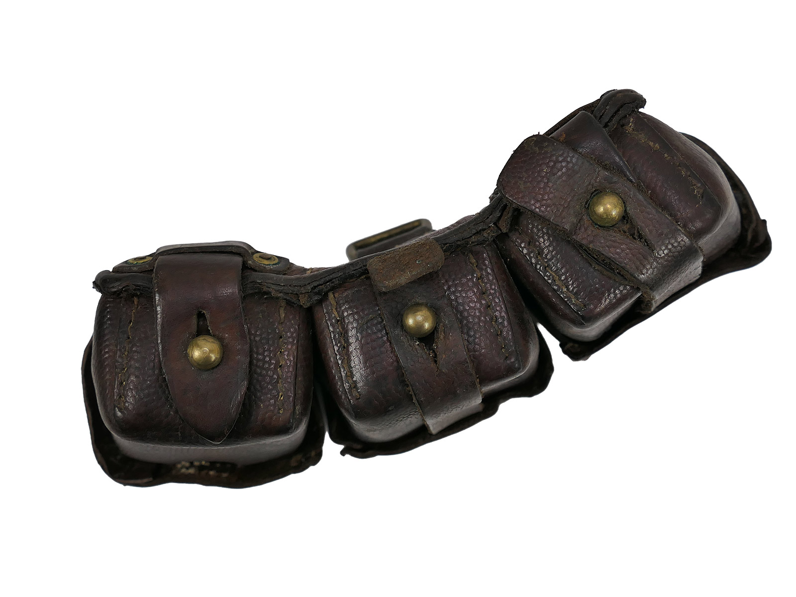 WW1 Original WK1 Patronentasche 1914 1 Verschlußriemen fehlt COLLECTION BATTLE WORN