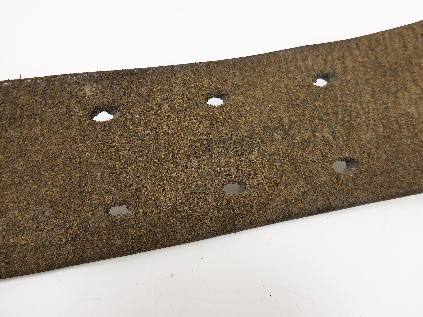 EINZELSTÜCK Vintage Assmann Zweidornkoppel Leibriemen 47mm Koppelriemen Lederkoppel 110cm