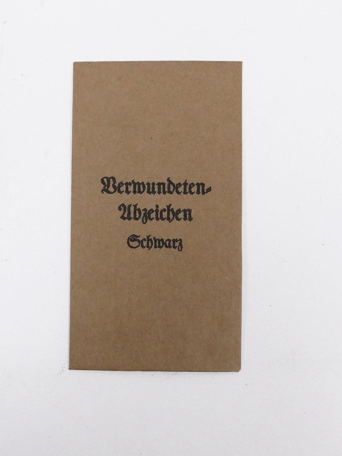 Verleihungstüte für Orden + Auszeichnungen - Verwundetenabzeichen Schwarz