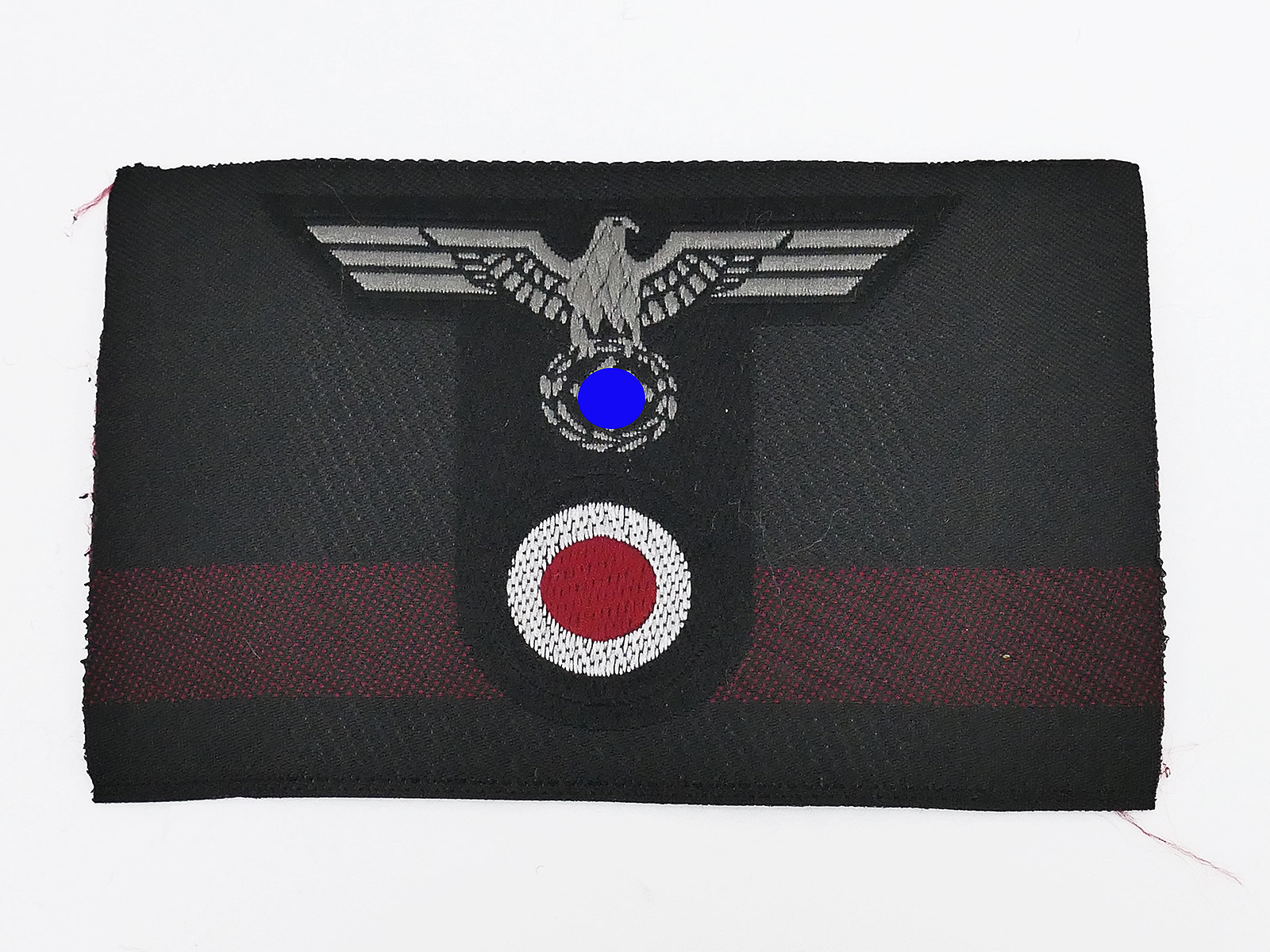 Wehrmacht Panzer T-Mützenabzeichen Mannschaften Mützenadler T-Adler gewebt Feldmütze
