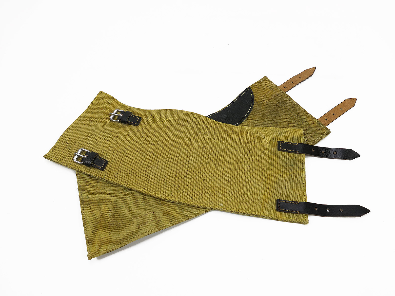 Wehrmacht Paar Vintage Gamaschen TROPEN mit RBNr. *Handcrafted* für Schnürstiefel 