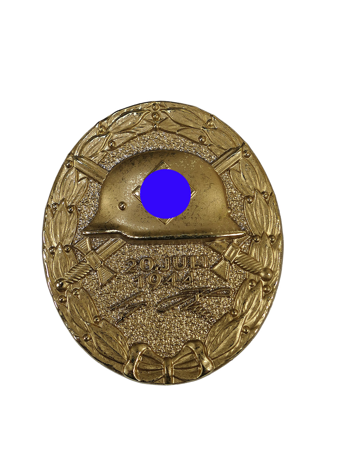 Wehrmacht Verwundetenabzeichen Gold 20.Juli 1944 mit Hersteller
