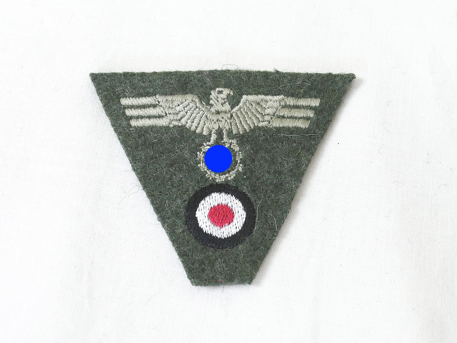 Wehrmacht Heer Trapez Mützenabzeichen M40 gestickt Mützenadler Feldmütze