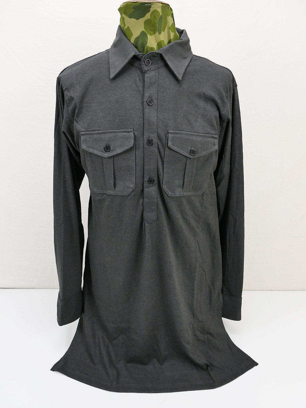 Wehrmacht Jersey Hemd Feldbluse Leibchen Feldhemd grau Unterhemd