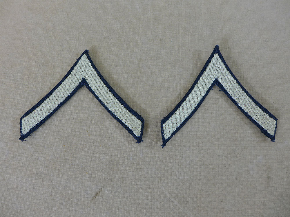 US ARMY WW2 Ranks Dienstgradabzeichen Private 1st class Uniform Rang Abzeichen