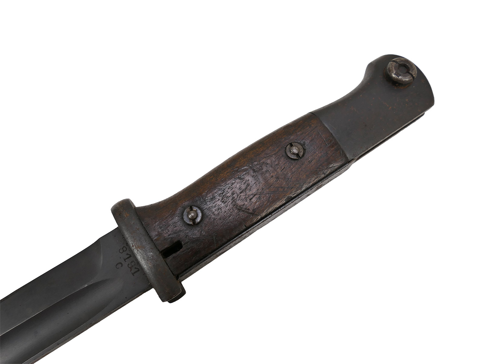 Wehrmacht Bajonett M84/98 S/174 1937 Karabiner K98 / Seitengewehr mit Scheide BATTLE WORN