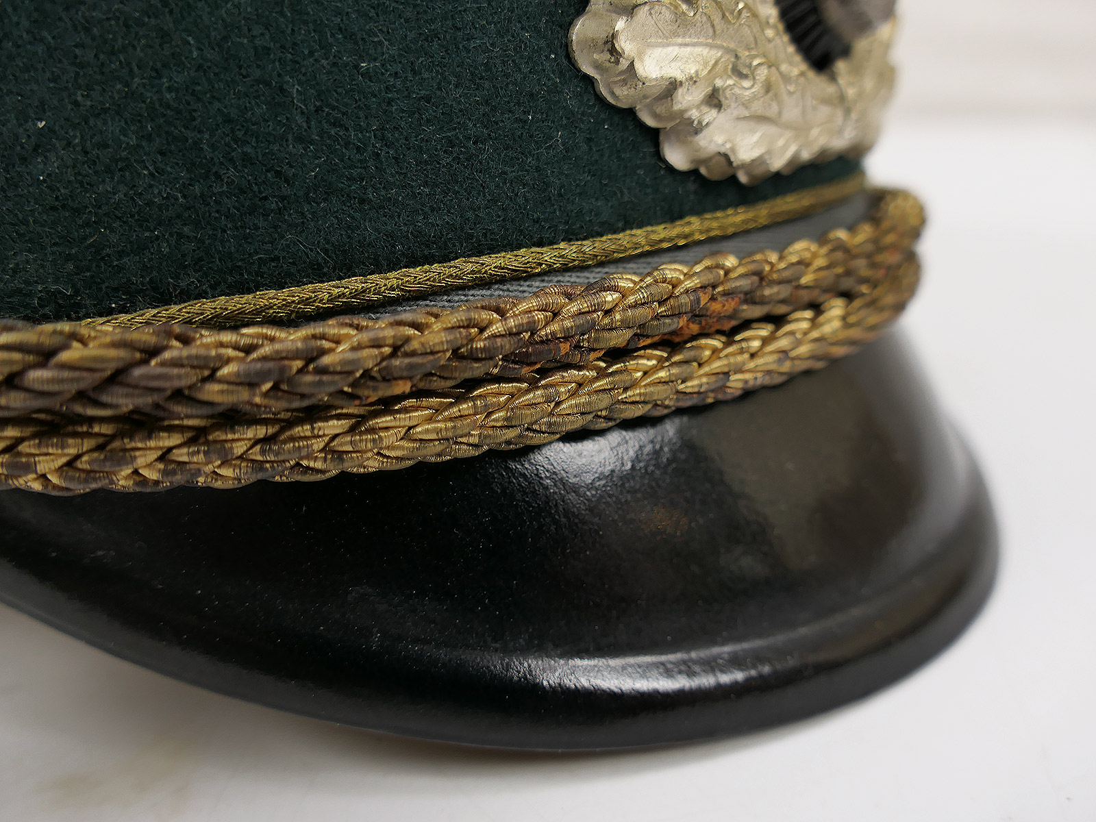 Wehrmacht Frühe Schirmmütze General Gr.57 Premium Museumsanfertigung mit Original Silbernen Effekten COLLECTION
