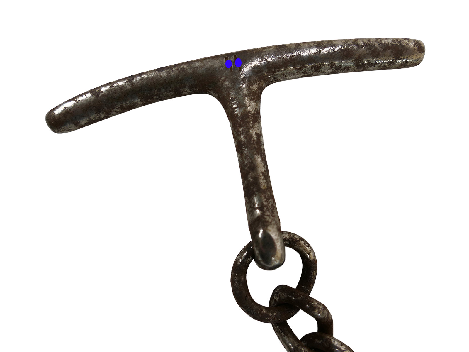 #D SS Hand Knebel Knebelkette Abführ-, Vorführ- oder Knebelkette ANTIK