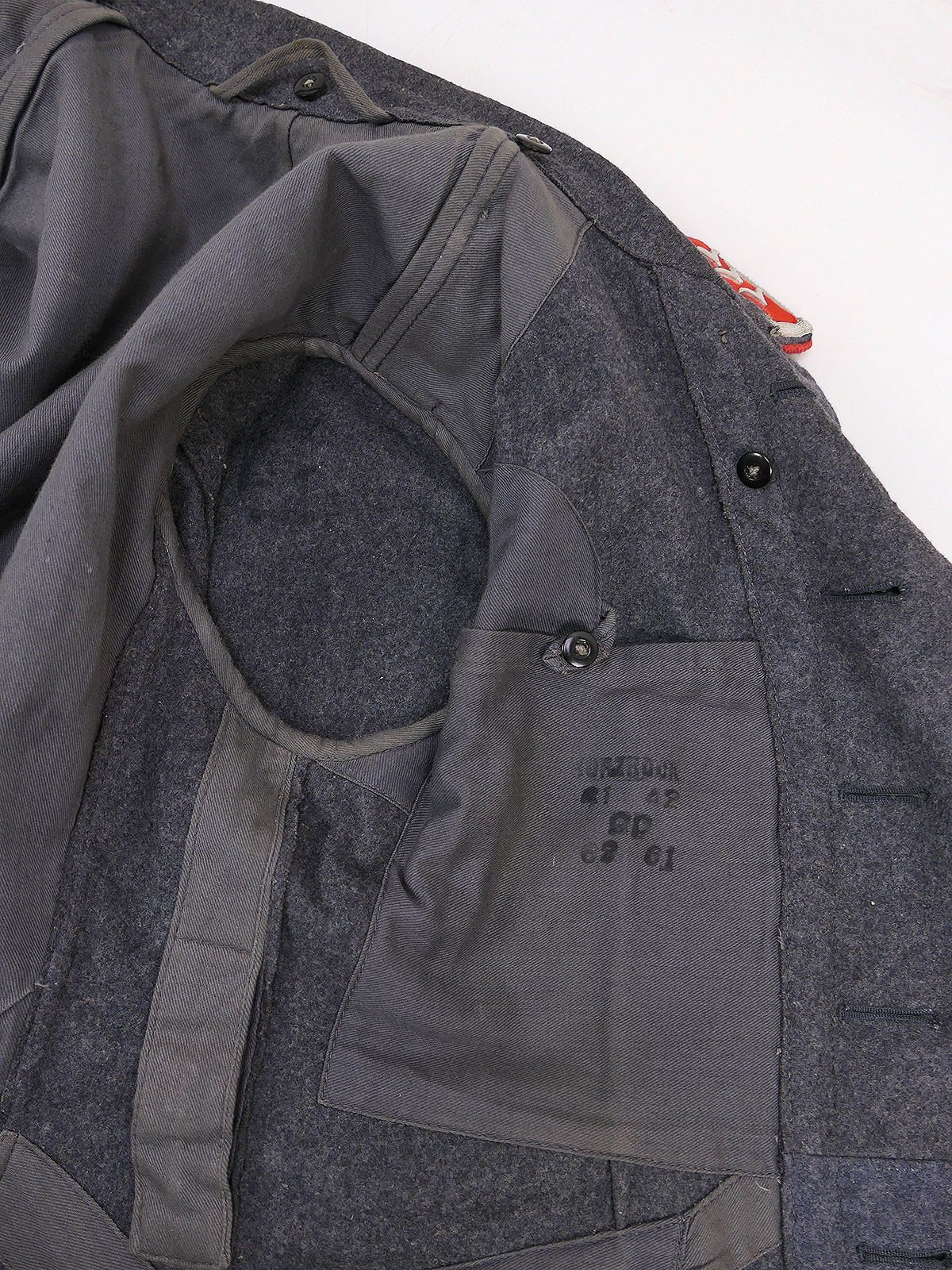 WK2 Original Luftwaffe Fliegerbluse Wachtmeister FLAK ARTILLERIE Uniform COLLECTION BATTLE WORN