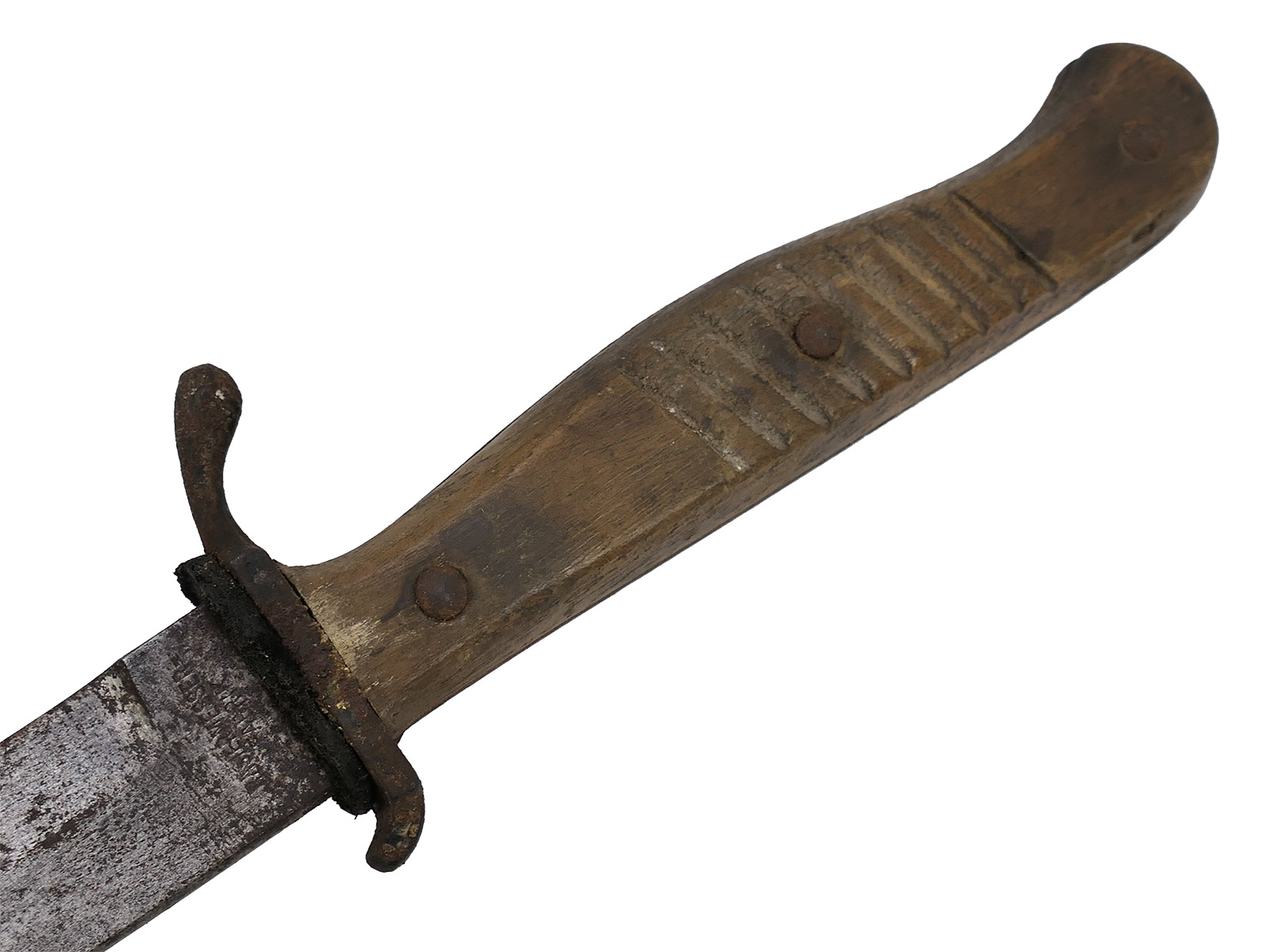 WK1 Grabendolch mit Abnahme ERN Wald Rheinl. Rasiermesser Fabrik COLLECTION BATTLE WORN