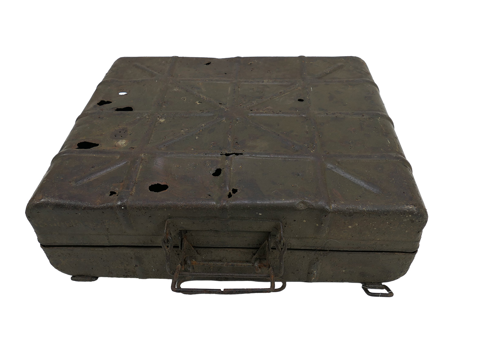 Schlachtfeldfund Transportkoffer Stielhandgranaten M24 Handgranatenkoffer Kiste BATTLE WORN