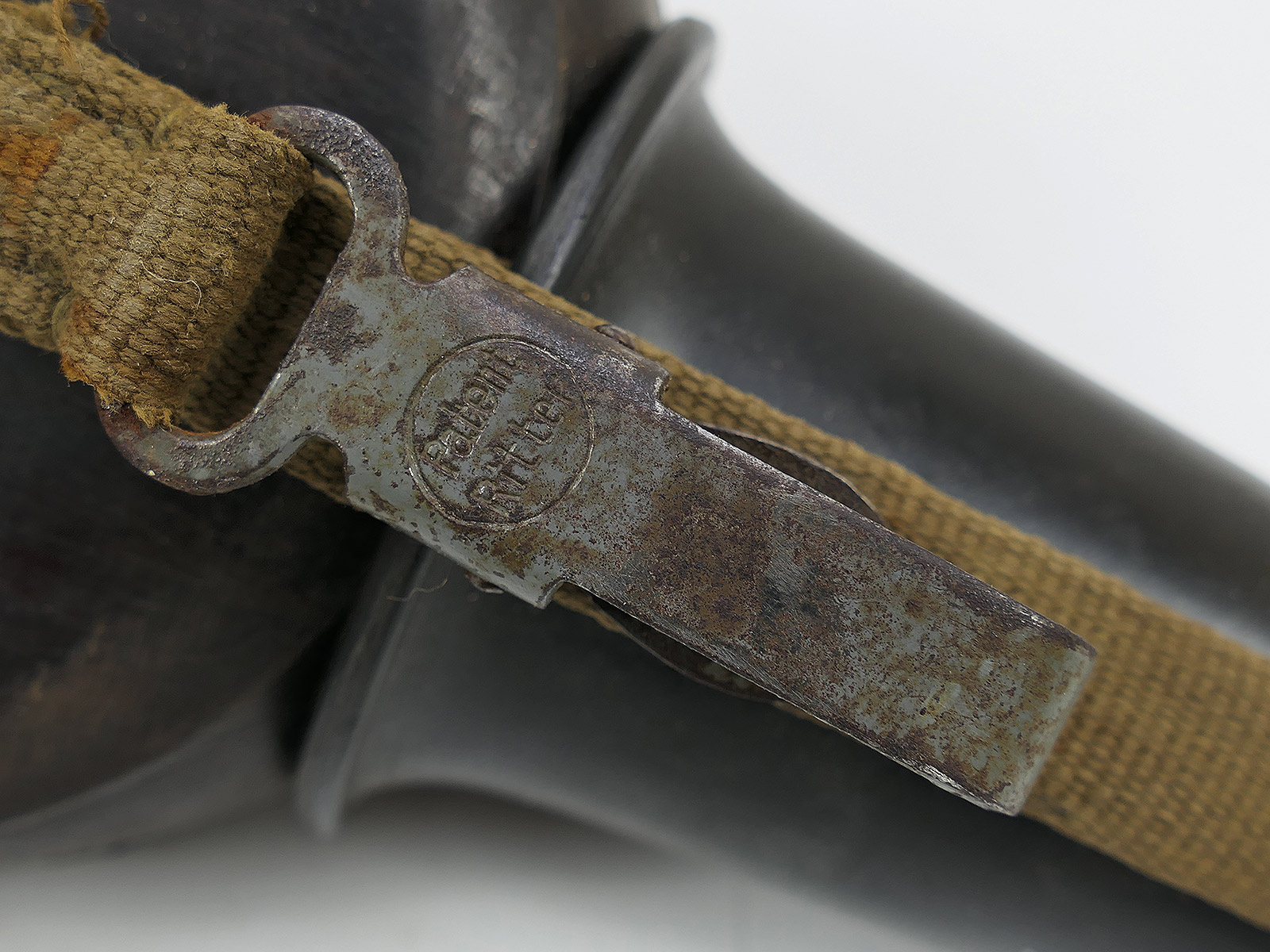 Wehrmacht DAK Afrikakorps Feldflasche Kokosnuss Tropen H.R.E.42 mit Becher COLLECTION BATTLE WORN