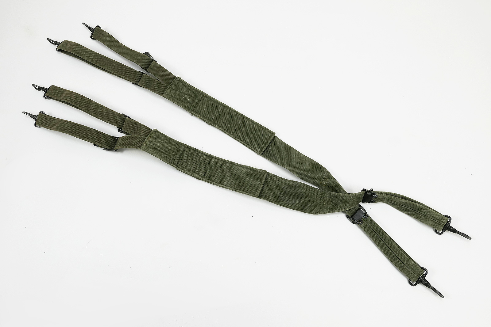 #9 ORIGINAL US ARMY WW2 Suspenders Koppeltragehilfe oliv