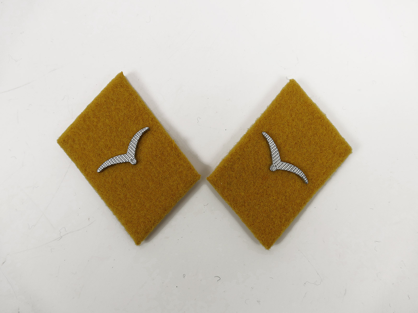 Luftwaffe Kragenspiegel / Metallschwingen LW Fliegerbluse Flieger / Unteroffizier Fallschirmjäger