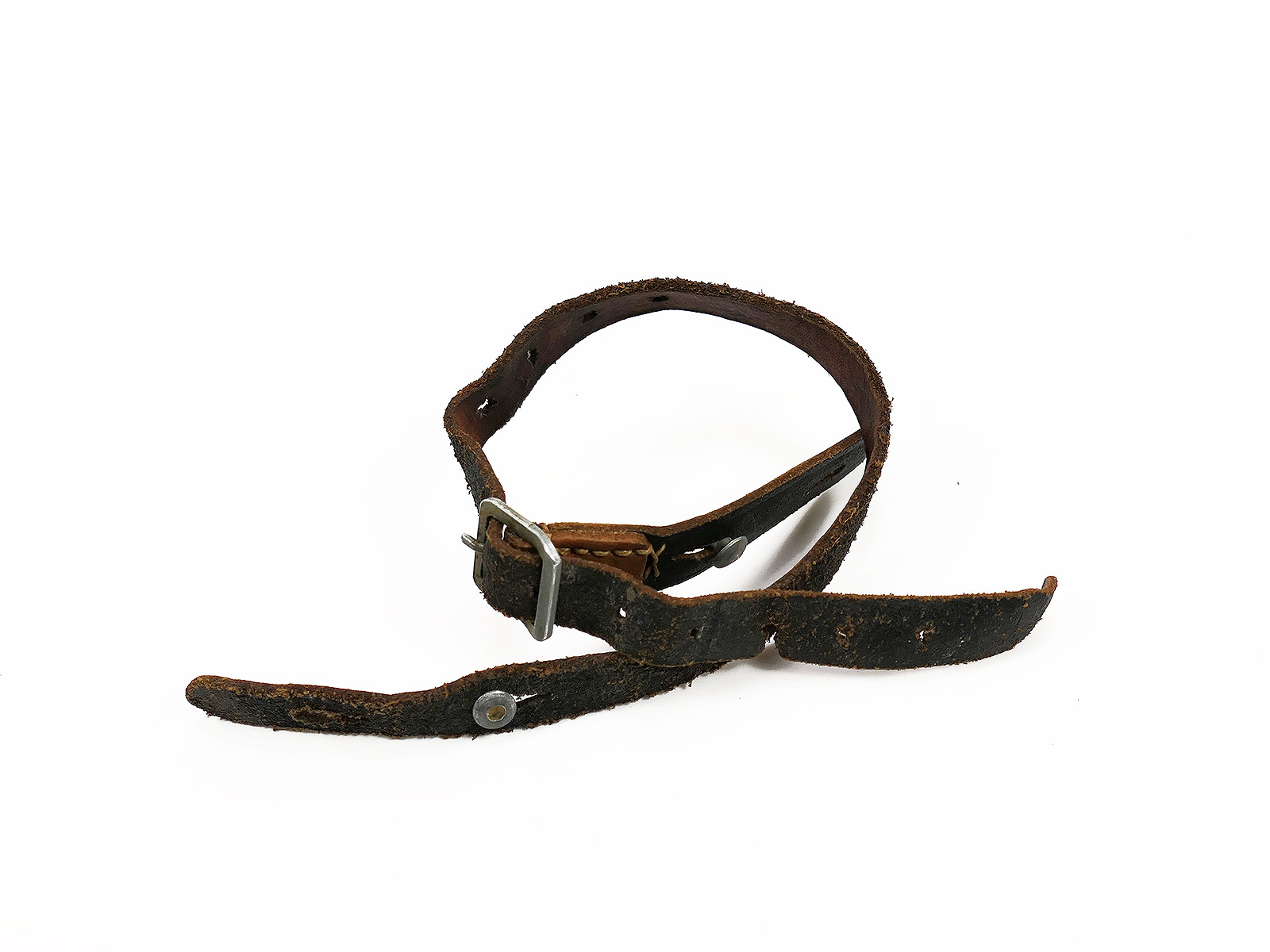 #G/ Einzelstück Vintage Kinnriemen Antik für Stahlhelm Helmfutter M35 M40 M42 Wehrmacht