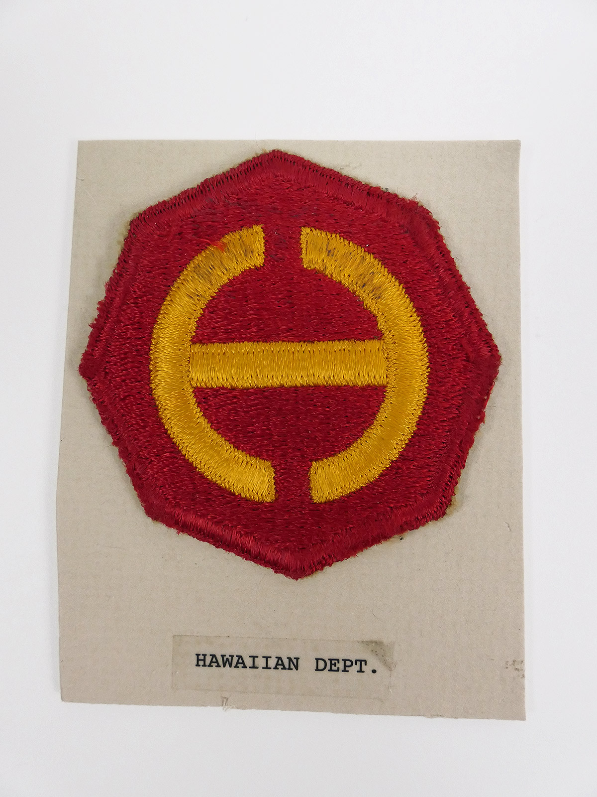 Original US ARMY WW2 Abzeichen Badge Hawaiian Department Patch U.S. Command / Special Units