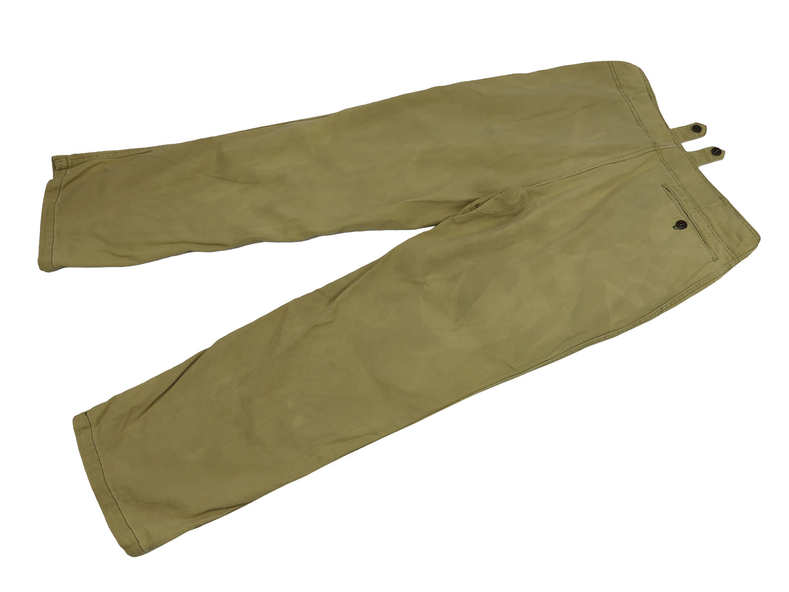 Einzelstück Luftwaffe LW DAK Hose ausgeblichen Tropen Tropenhose mit Maßen BATTLE WORN