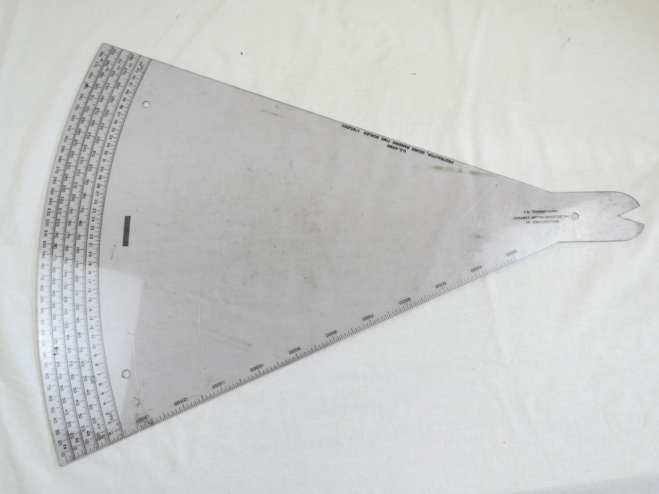US Army Protractor Sound Ranging Time Scales - / Winkelmesser zur Zeitbestimmung, Schallmessung