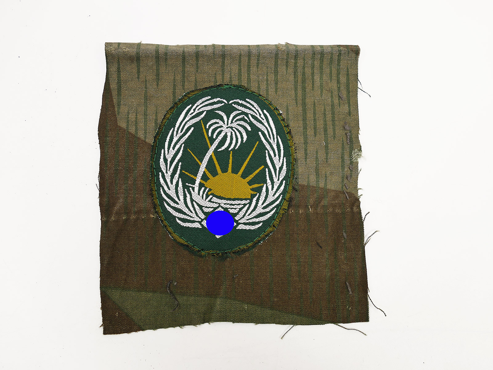 Wehrmacht DAK Ärmelabzeichen Sonderverband 288 Afrikakorps Abzeichen Feldbluse Tropenbluse auf orig. Tarnstoff