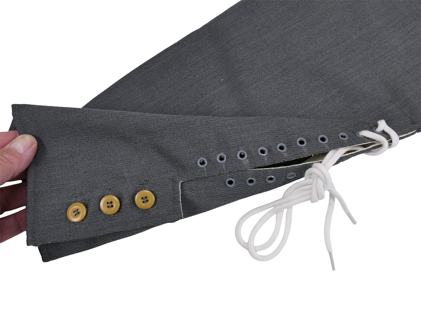 Einzelstück Wehrmacht Stiefelhose Breeches Offizier Gabardine grau Größe Small COLLECTION