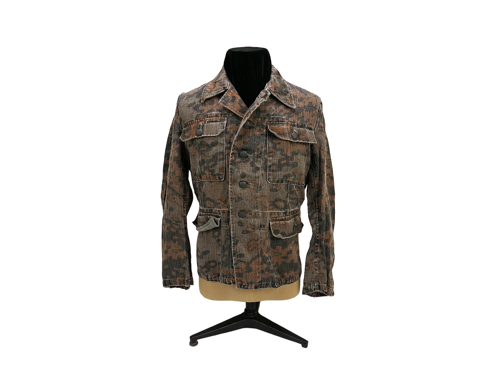 RARE Waffen SS Viertaschenrock Tarnjacke Eichenlaub HERBST Uniform OAK LEAF Tunic PREMIUM Museumsanfertigung