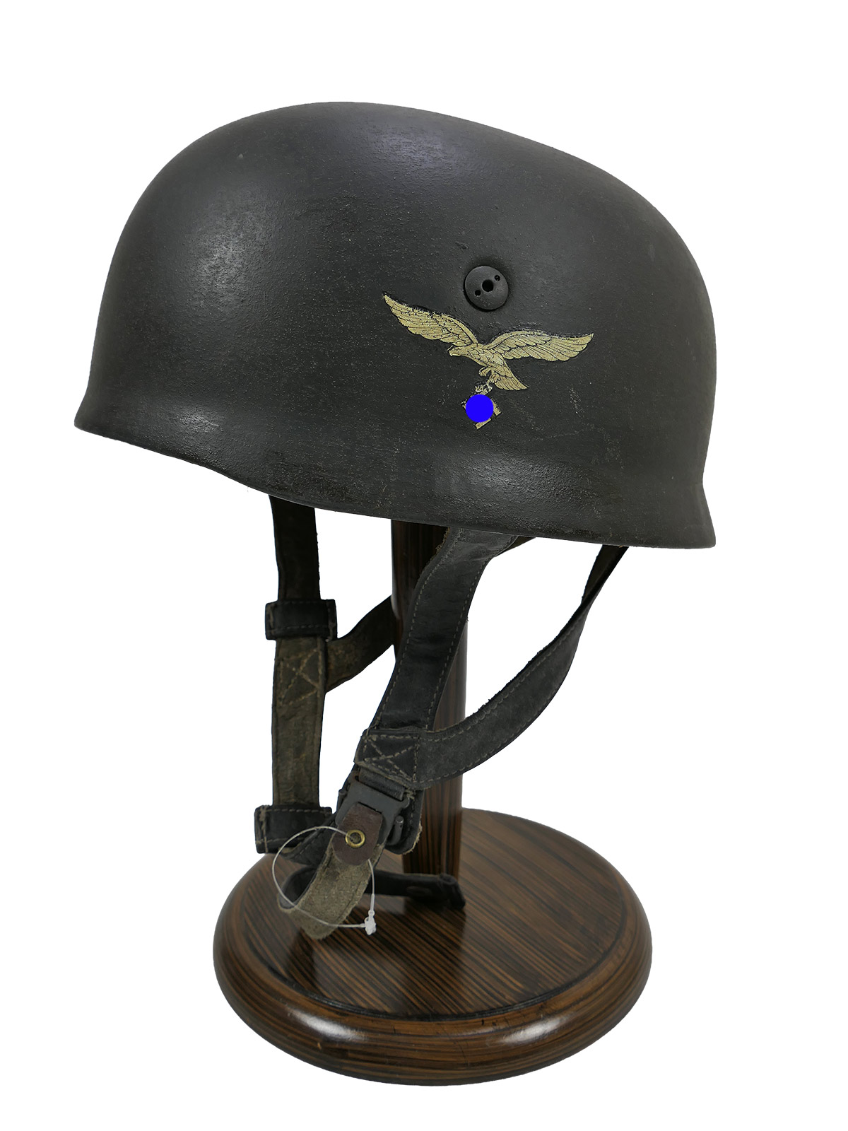 Einzelstück - Vintage Camouflage Fallschirmjägerhelm DD Stahlhelm M38 Luftwaffe Fallschirmjäger COLLECTION