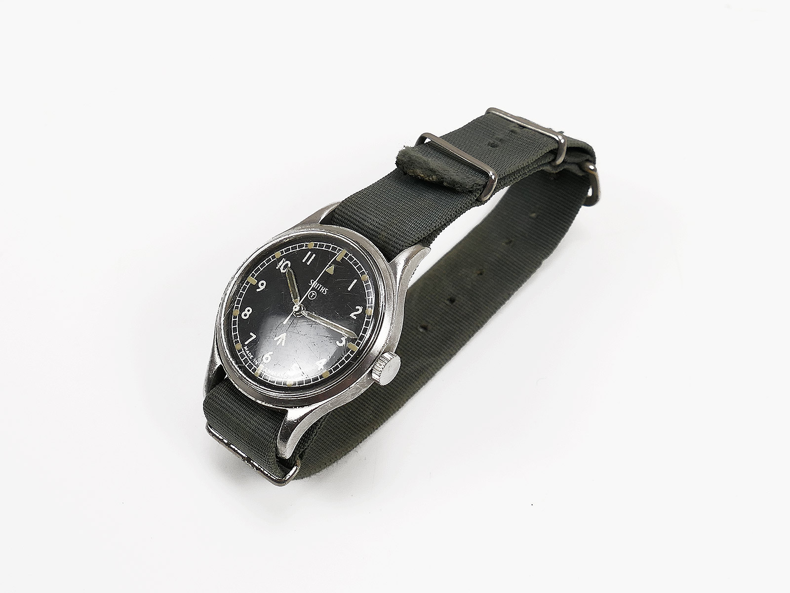 #5# Vintage Wrist Watch GB British Army Issue SMITHS 60's W10 DIRTY DOZEN Militär Uhr 1968 Armbanduhr Uhr military watch