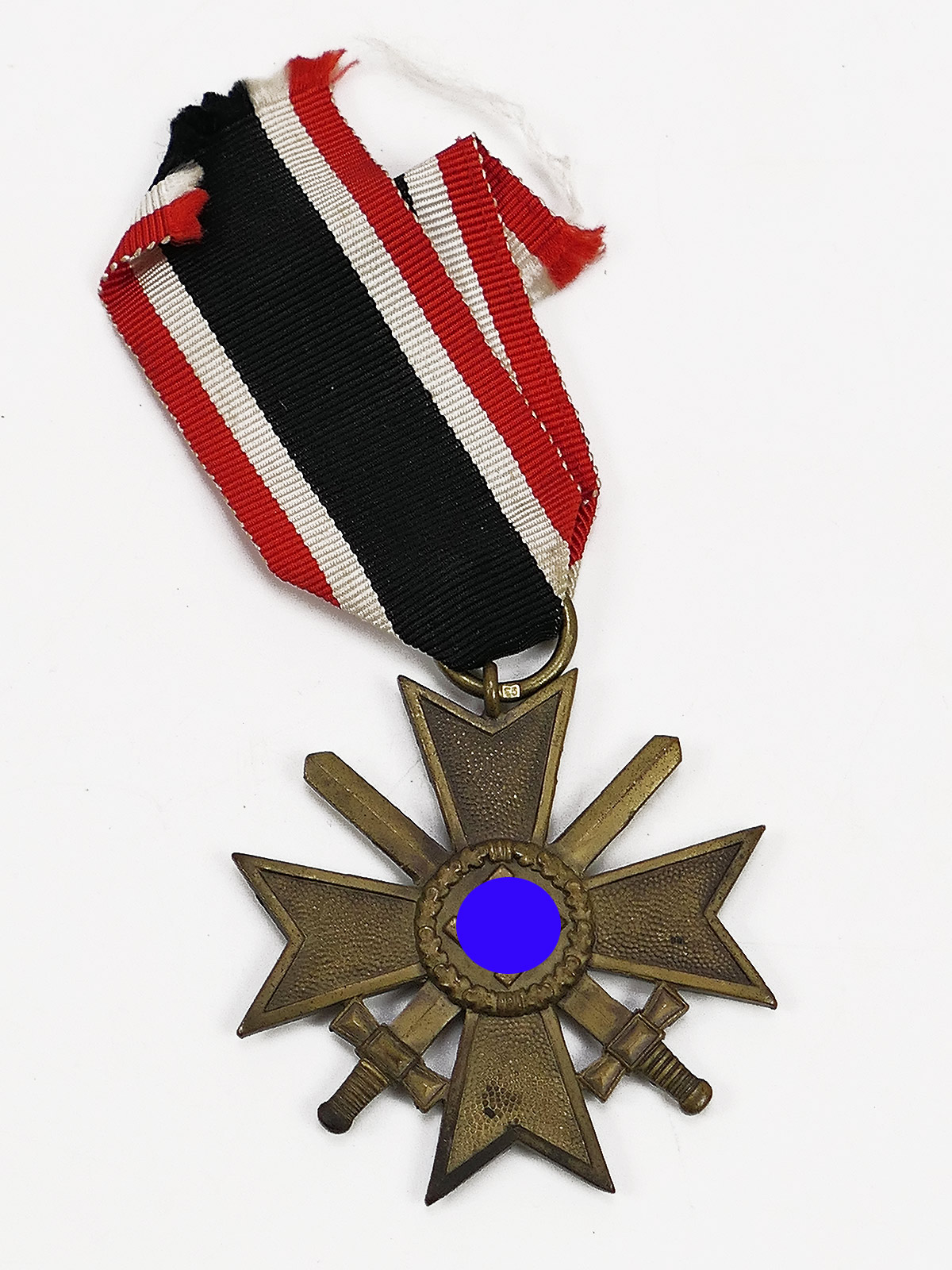 Original Kriegsverdienstkreuz 2.Klasse mit Schwertern KVK 1939 mit Hersteller 93 am Band