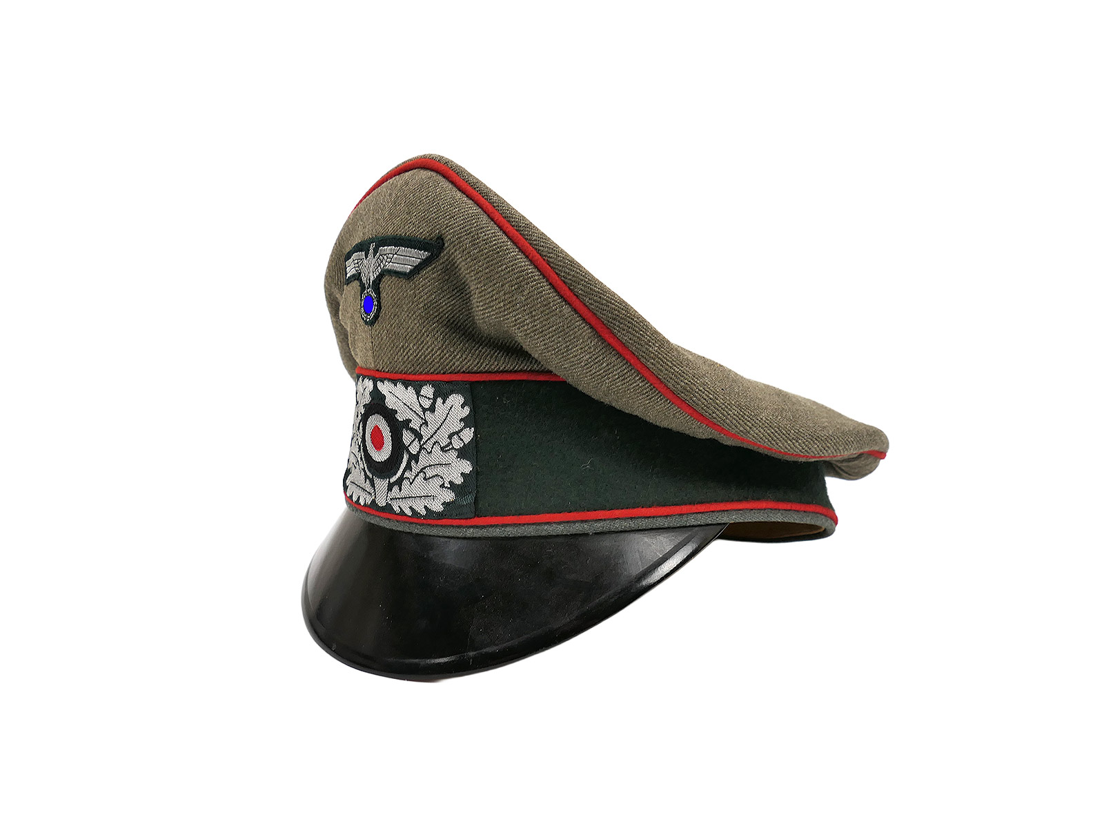 Wehrmacht Schirmmütze Offizier Artillerie "Erstklassig" Gr.56 mit Effekten SAMMLUNG