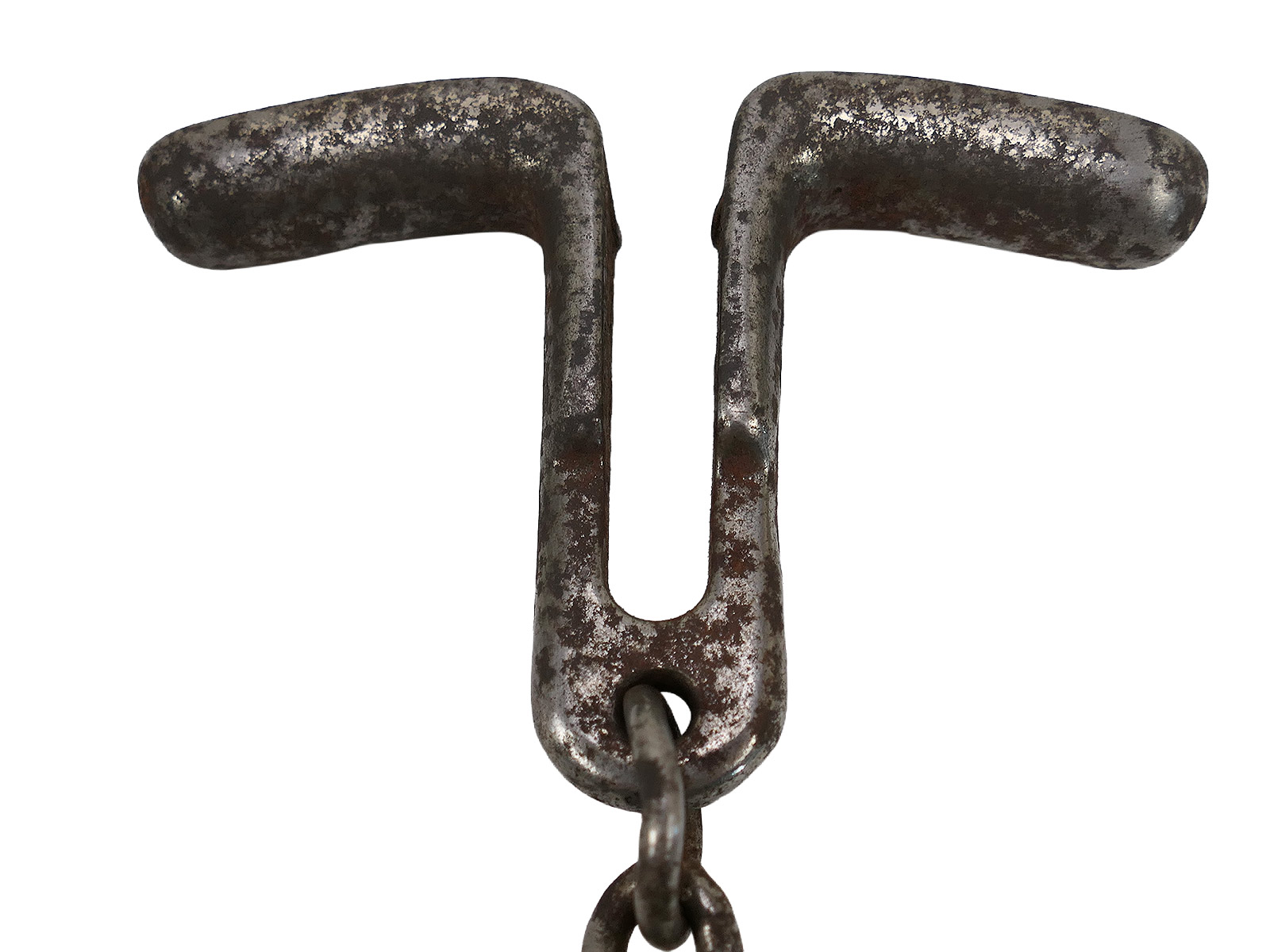 #F SS Hand Knebel Knebelkette Abführ-, Vorführ- oder Knebelkette ANTIK