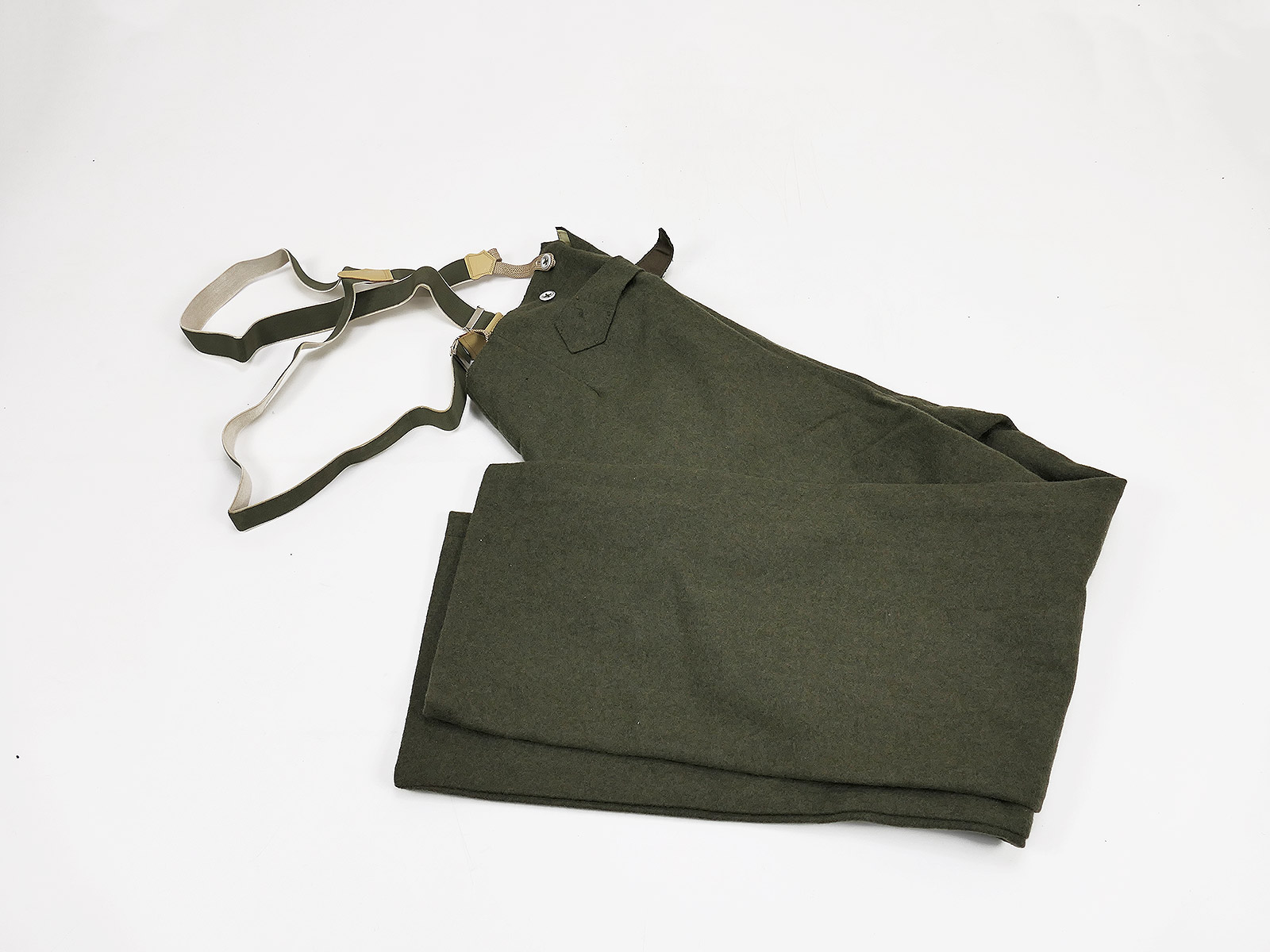 Einzelstück Wehrmacht M40 Feldhose feldgrau Uniformhose Hose Gr.50-52 mit Hosenträgern