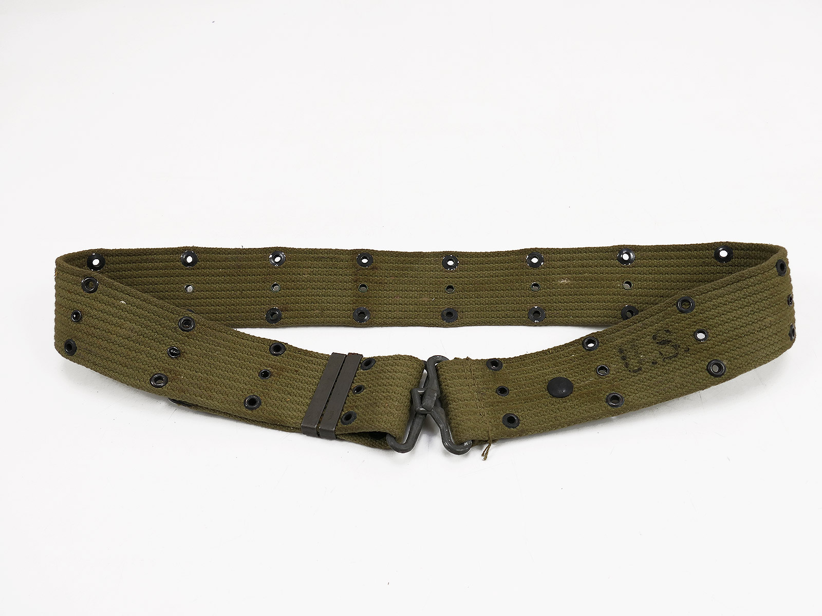 DEPOT #10 Original US ARMY WW2 M-1936 Pistol Belt Lochkoppel Koppel NASCO 1942