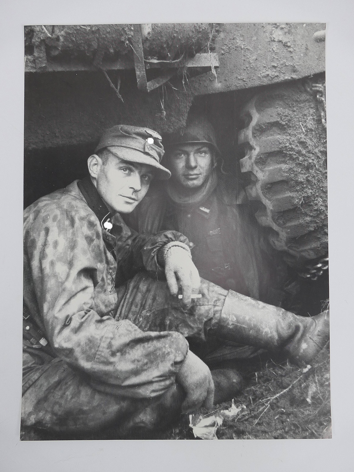 Poster / Bild OStFü Stiewe Aufklärungsabteilung unter Panzerspähwagen (40x30cm)