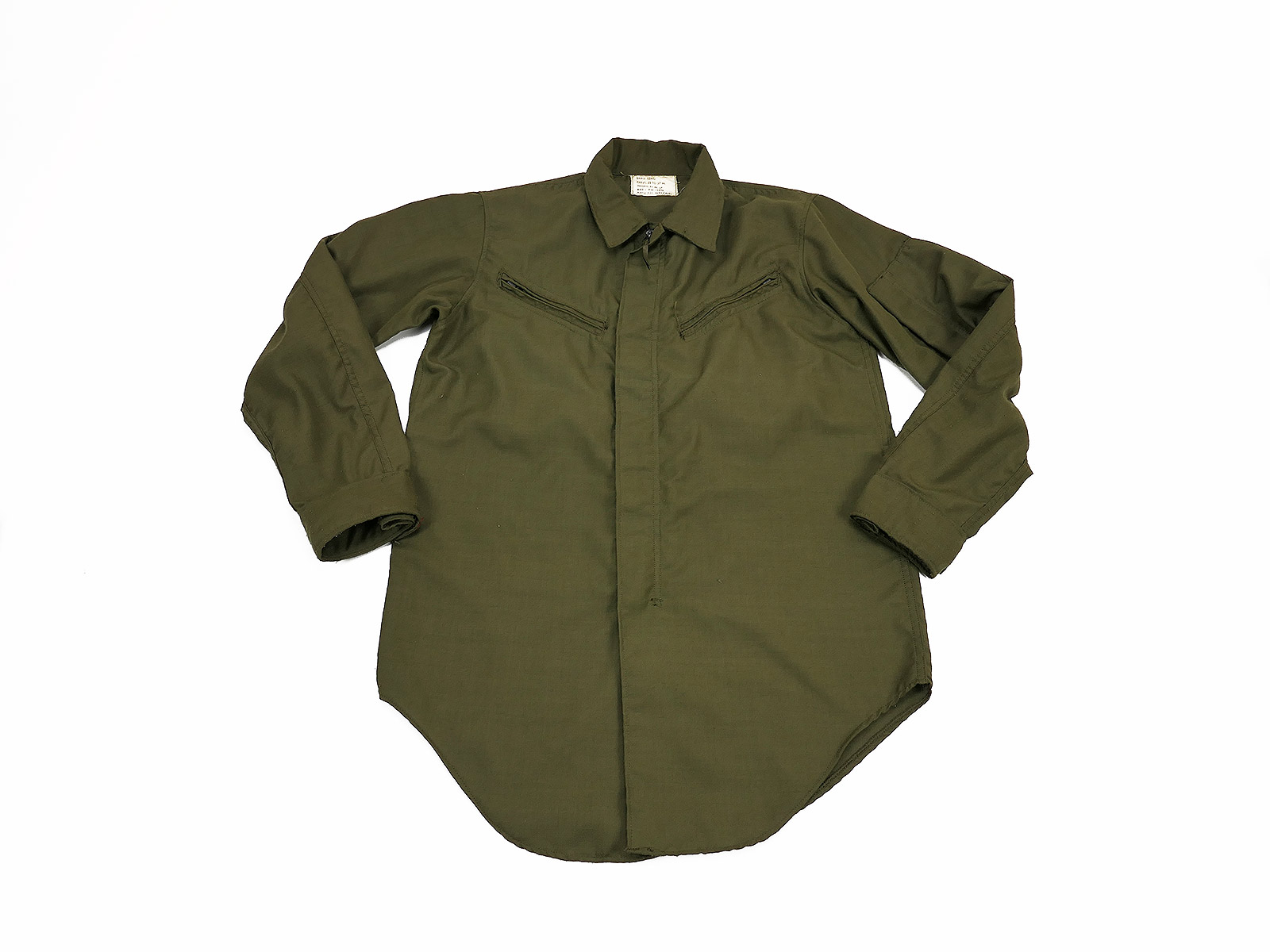 US Shirt Flyers Hot Weather Fire Resistant OG-106 Nylon Vietnam Gr. Small Long