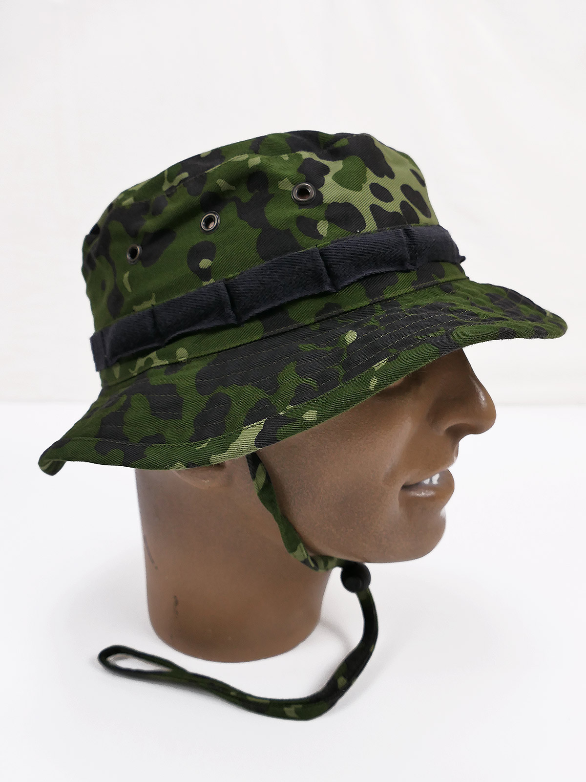 P1726621 Dänemark ARMY ORIGINAL Combat Hat woodland camouflage Boonie Hat Buschhut Gr.58