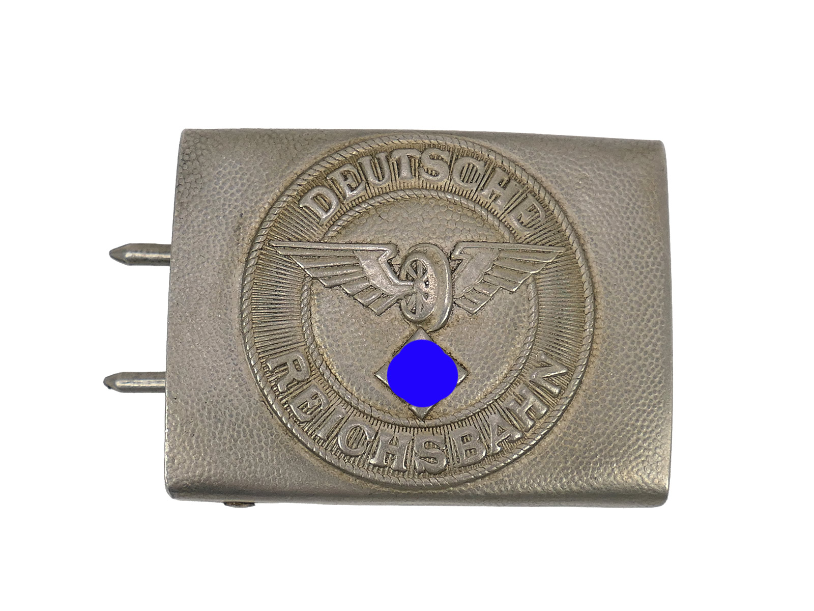 Einzelstück - Aluminium Deutsche Reichsbahn Koppelschloss Eisenbahn Antik COLLECTION BATTLE WORN