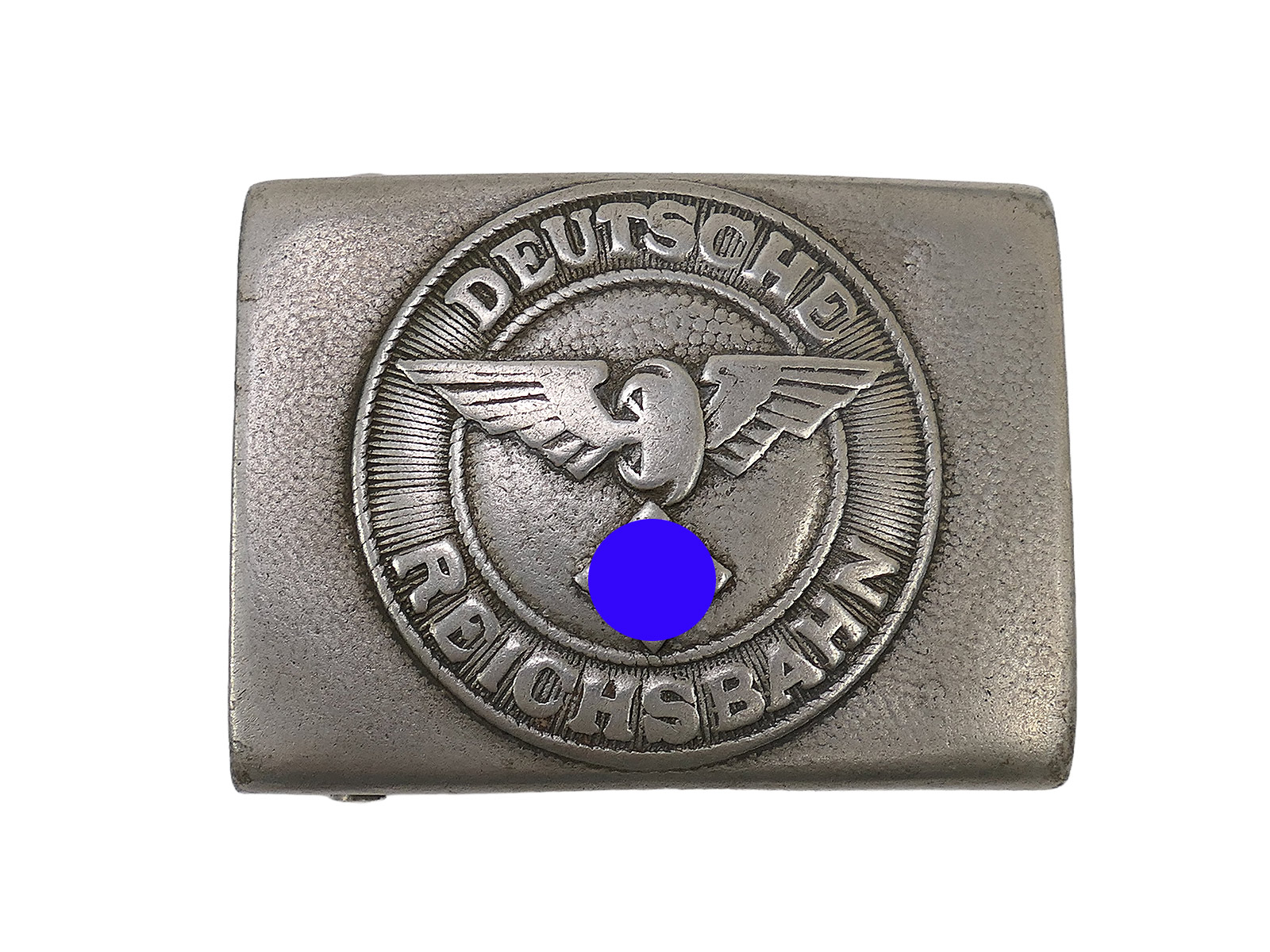 Einzelstück - Aluminium Deutsche Reichsbahn Koppelschloss Eisenbahn Antik stärker berieben