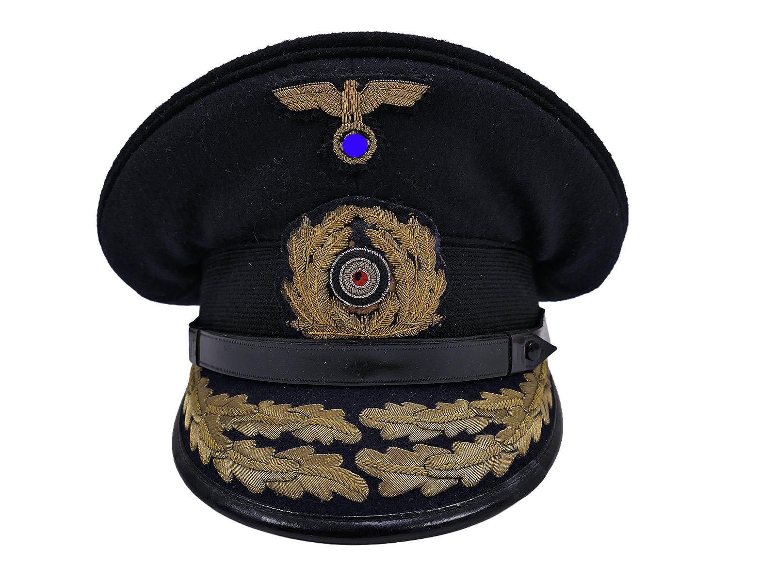 Antike Kriegsmarine Schirmmütze ADMIRAL mit Original Effekten (Mützenadler + Kokarde) COLLECTION