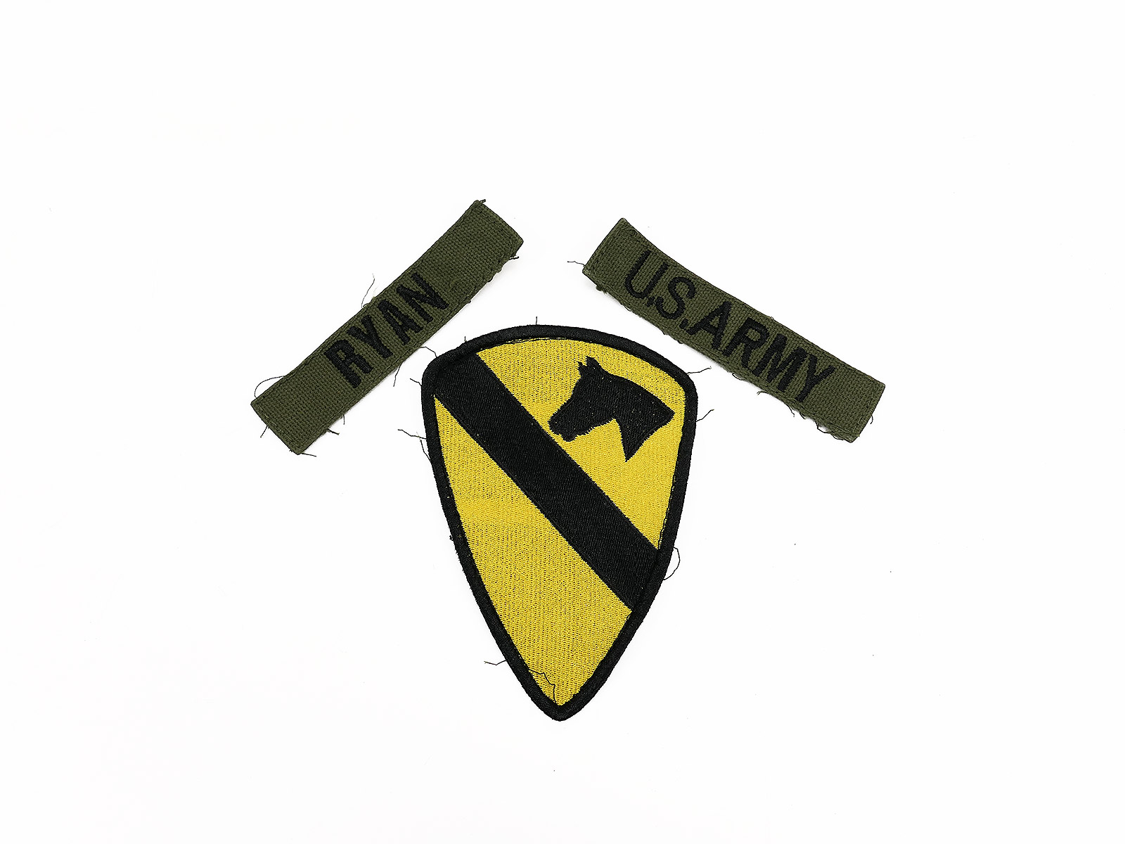 SET US ARMY 1st Cavalry Division Patch VIET-NAM Vietnam + 2x Tag Streifen RYAN / US ARMY