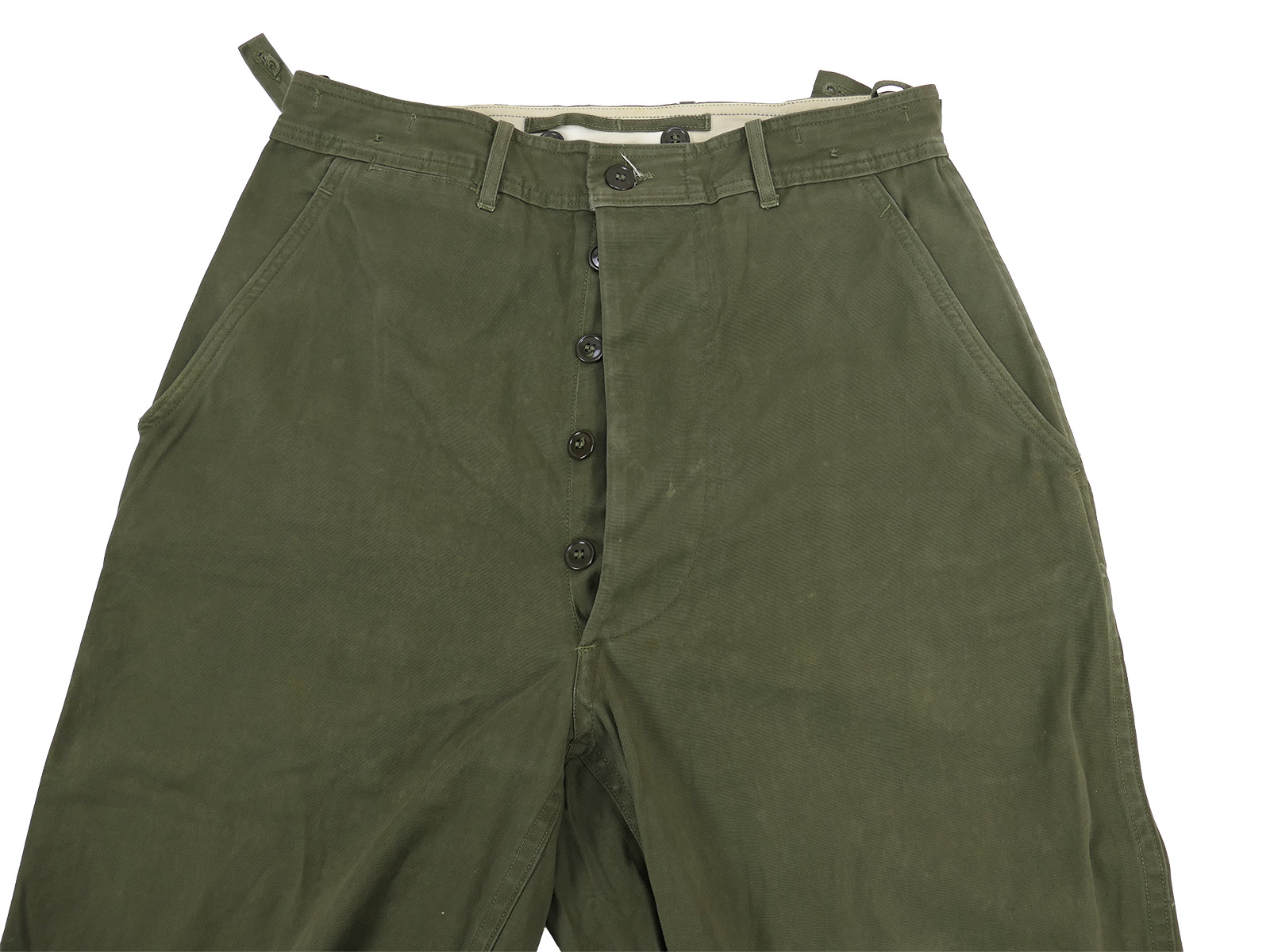 #A Einzelstück Type US WW2 Vintage M43 Trousers M1943 Feldhose Collection BATTLE WORN