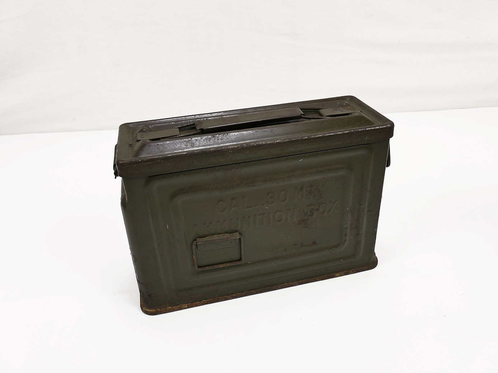 #3/ Original US ARMY WW2 Ammunition AMMN Box Cal .30 M2 Munitionskiste 250 Schuß Collection BATTLE WORN