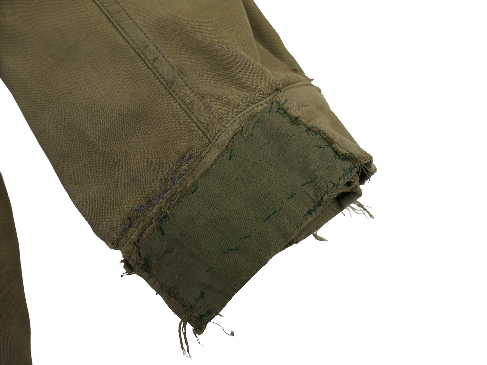 Original US Army WW2 M-1943 Field Jacket Feldjacke M-43 Gr.36R BATTLE WORN