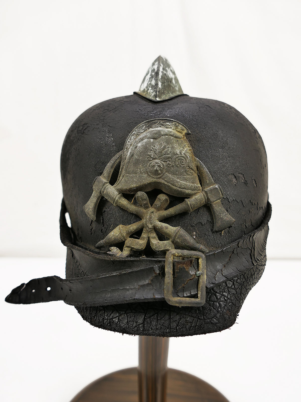 Original Feuerwehrhelm Feuerwehr Lederhelm Dekoration