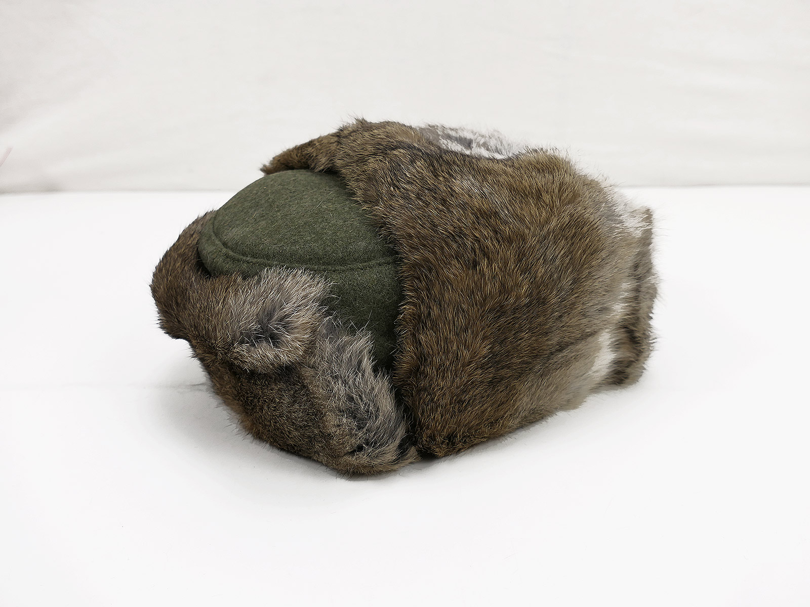 #47 Wehrmacht Wintermütze Fellmütze Kaninchenfell Hasenfell Feldmütze Gr.58