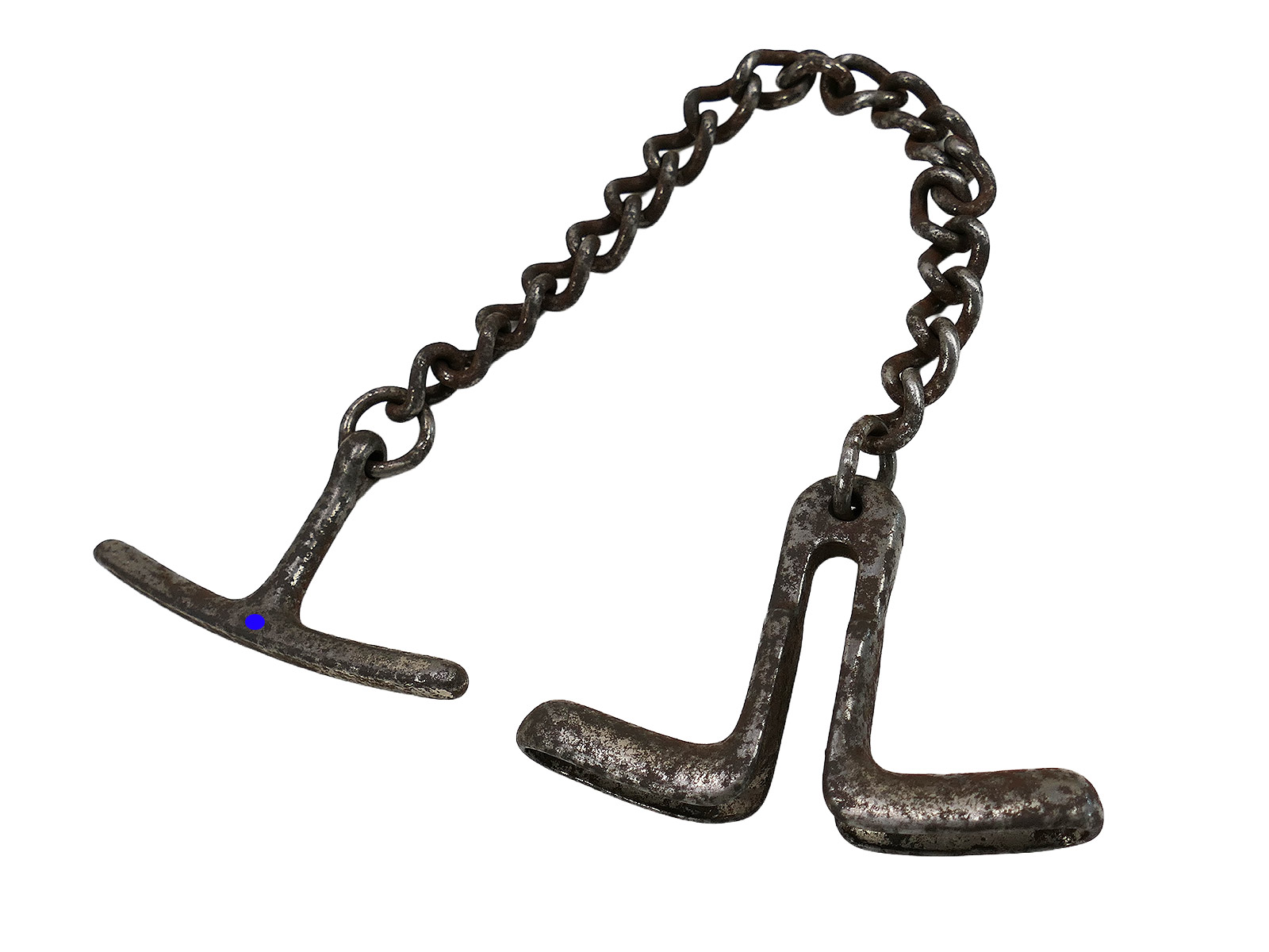 #F SS Hand Knebel Knebelkette Abführ-, Vorführ- oder Knebelkette ANTIK