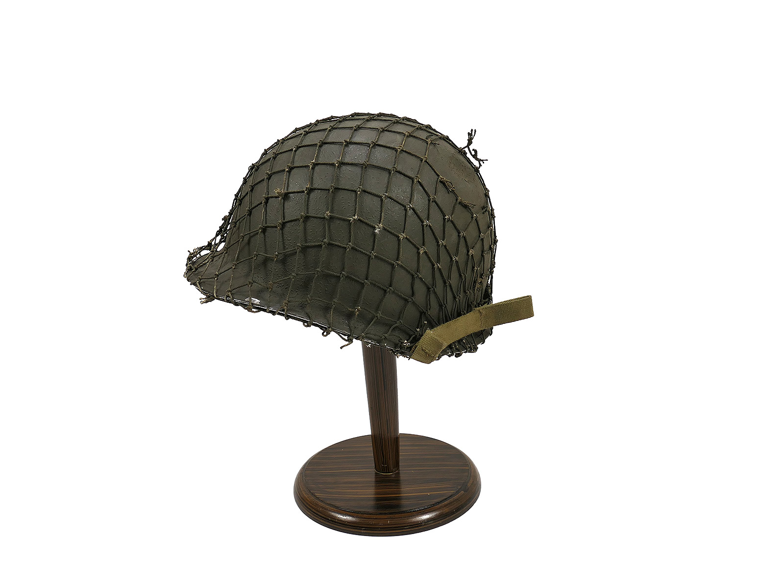 WW2 US ARMY M1 Swivel Bale Front Seam Helmet Stahlhelm mit Liner / Kinnriemen