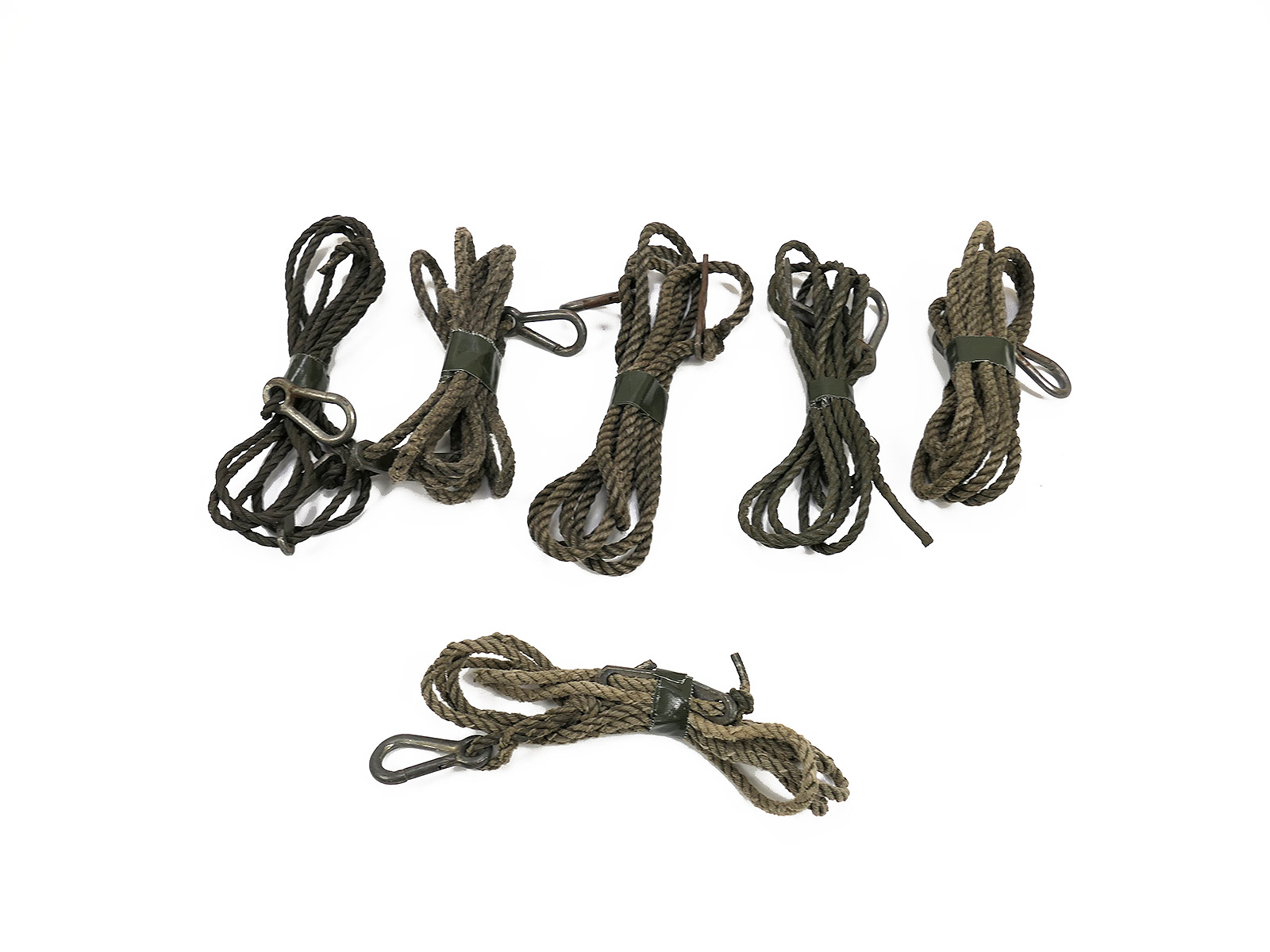 1x Stück Abspannseil mit Karabiner u. Längenversteller Länge ca. 2m für Zelt Plane Jeep Tarnung Kfz 