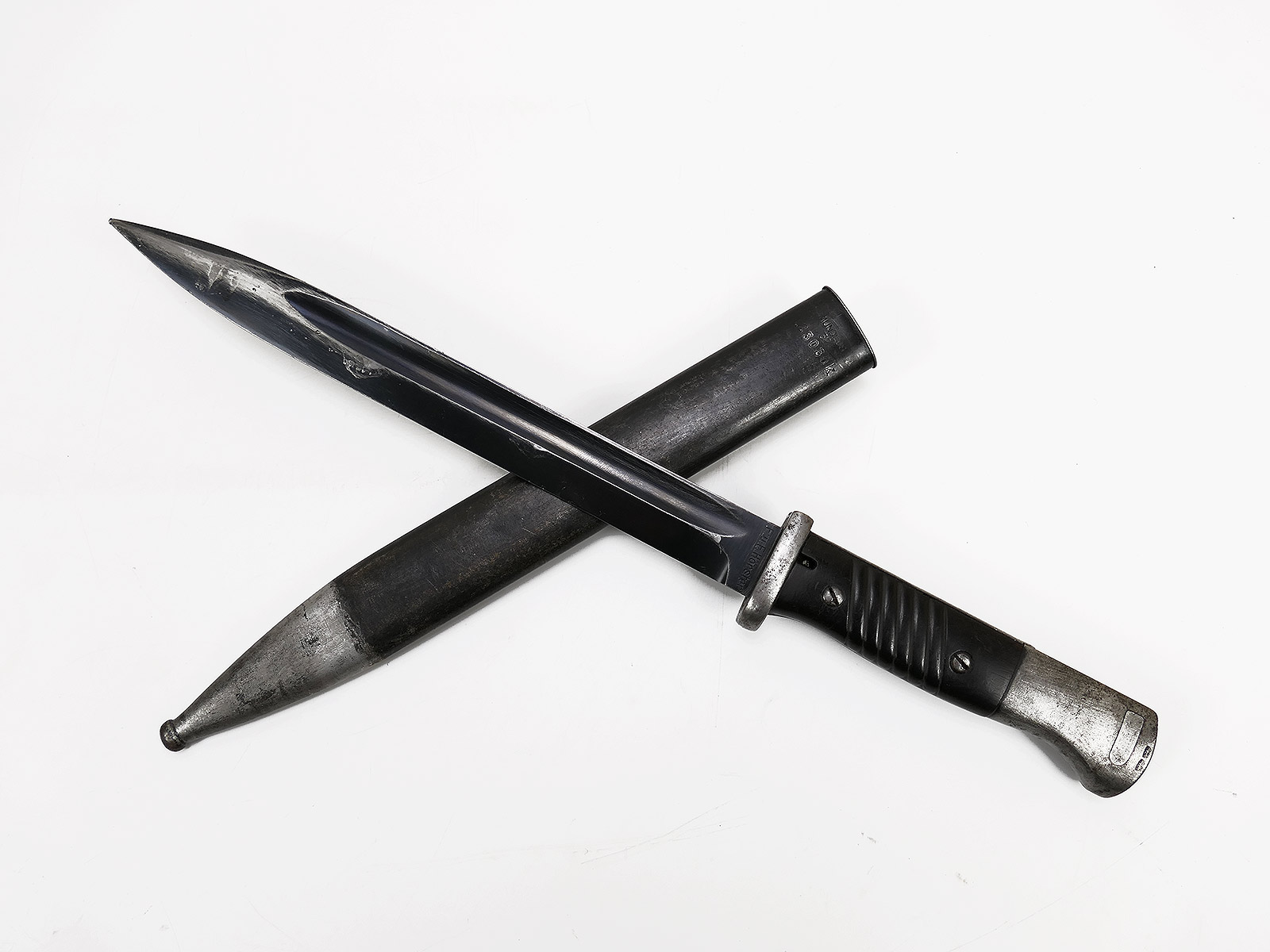 #A6 Wehrmacht Bajonett M84/98 HÖRSTER Karabiner K98 / Seitengewehr mit Scheide